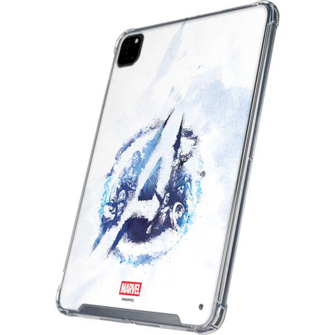 Marvel Avengers Blue Logo iPad Pro 12.9in (2020) Clear Case